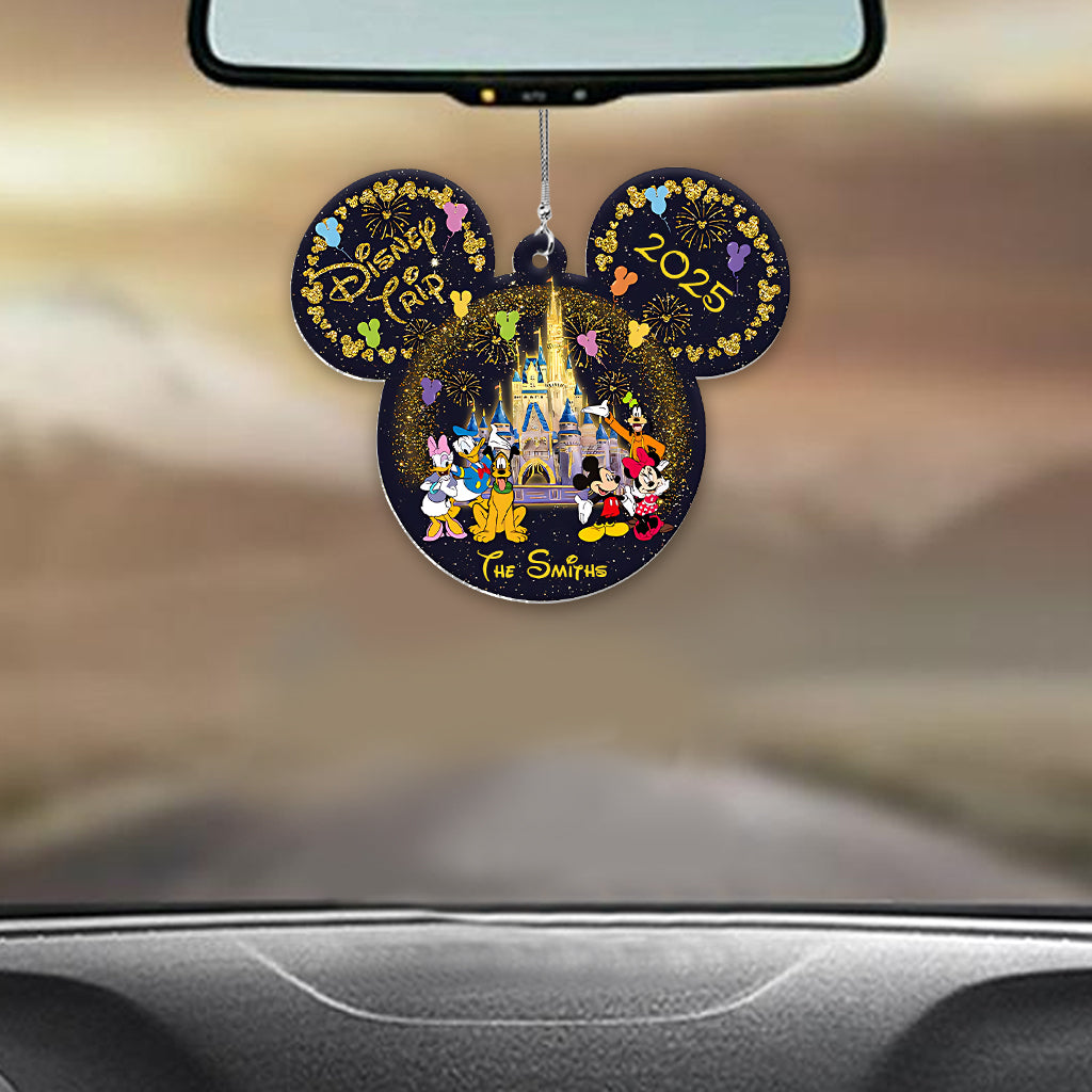 Personalized Disney Photo Car Ornament Custom Name Gift