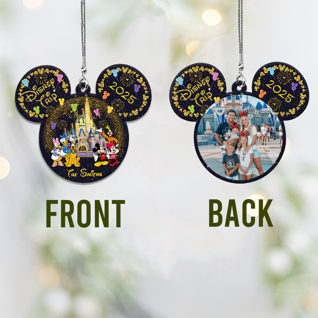 Personalized Disney Photo Car Ornament Custom Name Gift
