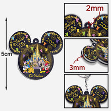 Load image into Gallery viewer, Personalized Photo Keychain Disney Trip Gift for Family
