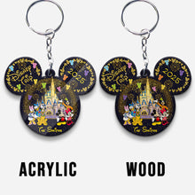 Load image into Gallery viewer, Personalized Photo Keychain Disney Trip Gift for Family
