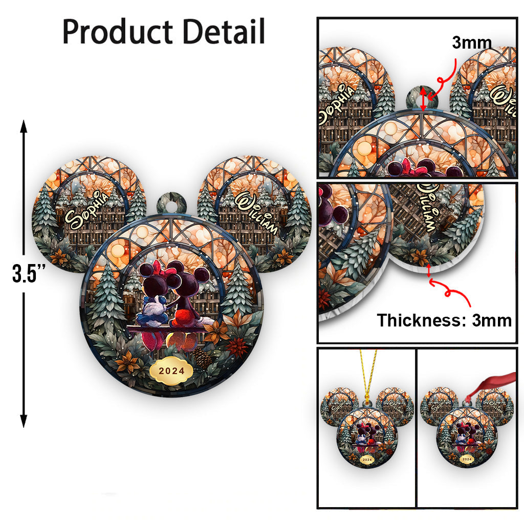 Personalized Mouse Ornament Custom Name Christmas Gift
