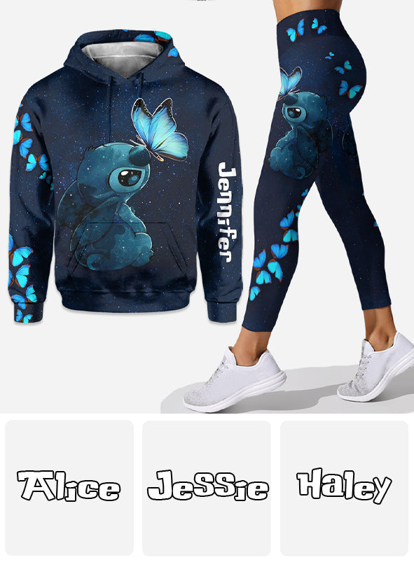 Personalized Hoodie and Leggings Set with Custom Name for Women