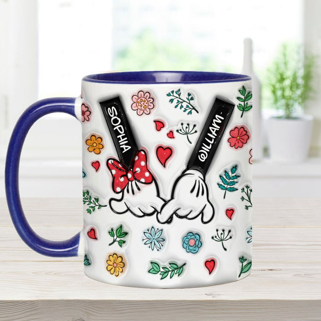 Personalized You & Me Accent Mug Custom Names Gift for Couple