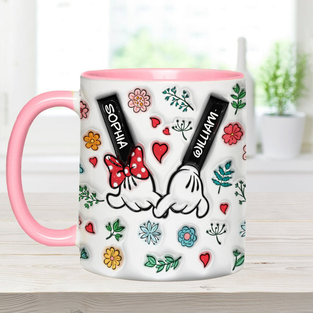 Personalized You & Me Accent Mug Custom Names Gift for Couple