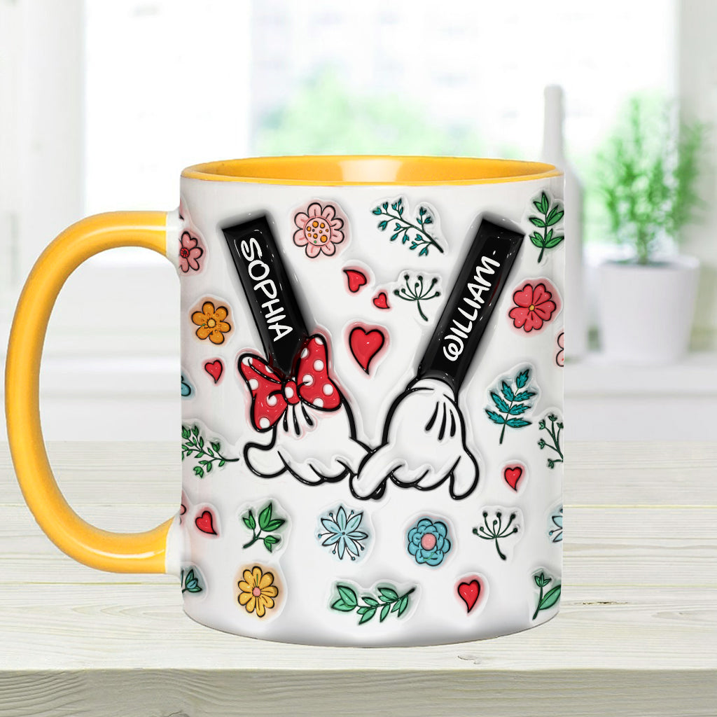 Personalized You & Me Accent Mug Custom Names Gift for Couple