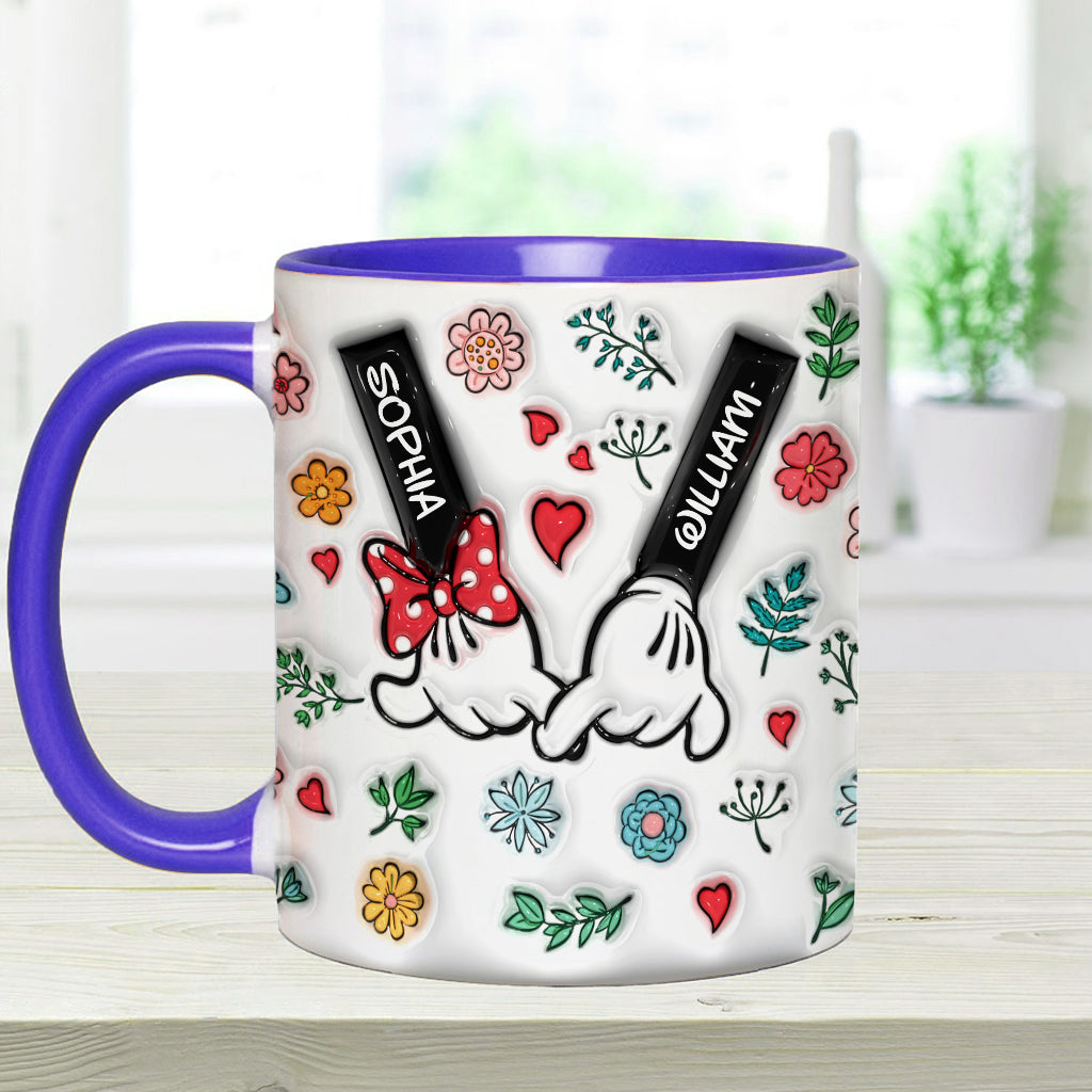 Personalized You & Me Accent Mug Custom Names Gift for Couple