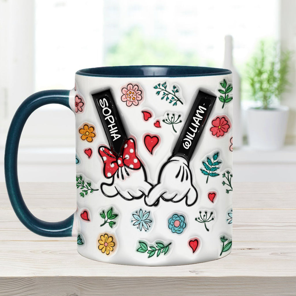 Personalized You & Me Accent Mug Custom Names Gift for Couple