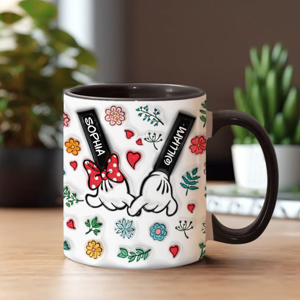 Personalized You & Me Accent Mug Custom Names Gift for Couple