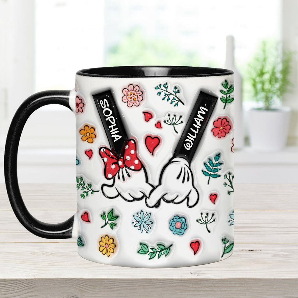 Personalized You & Me Accent Mug Custom Names Gift for Couple