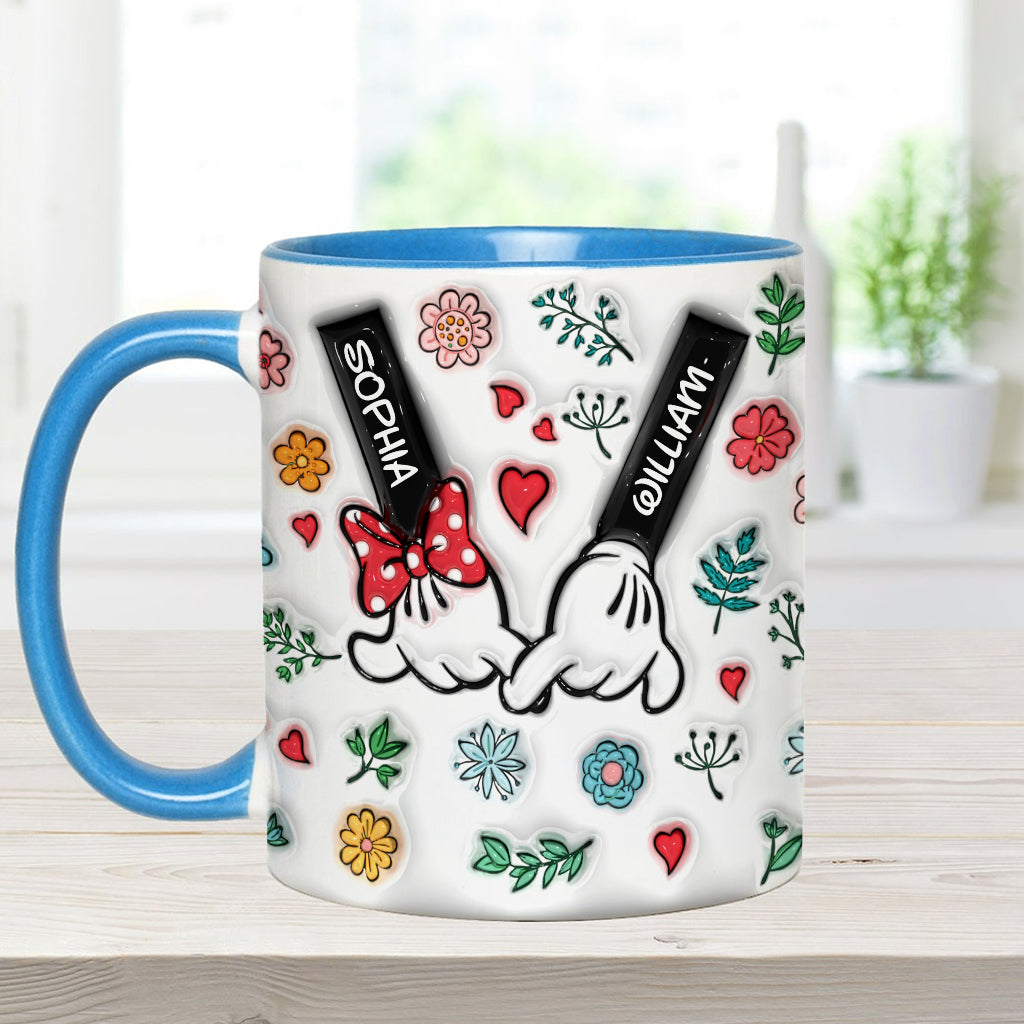 Personalized You & Me Accent Mug Custom Names Gift for Couple