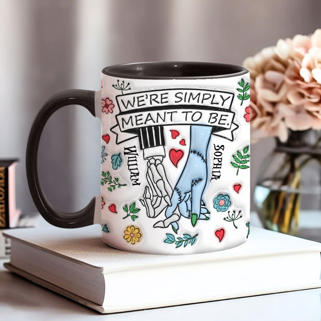 Personalized Accent Mug Customized Couple Gift Meant to Be