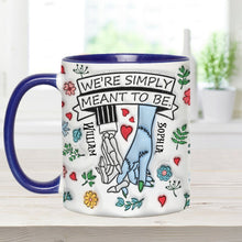 Load image into Gallery viewer, Personalized Accent Mug Customized Couple Gift Meant to Be
