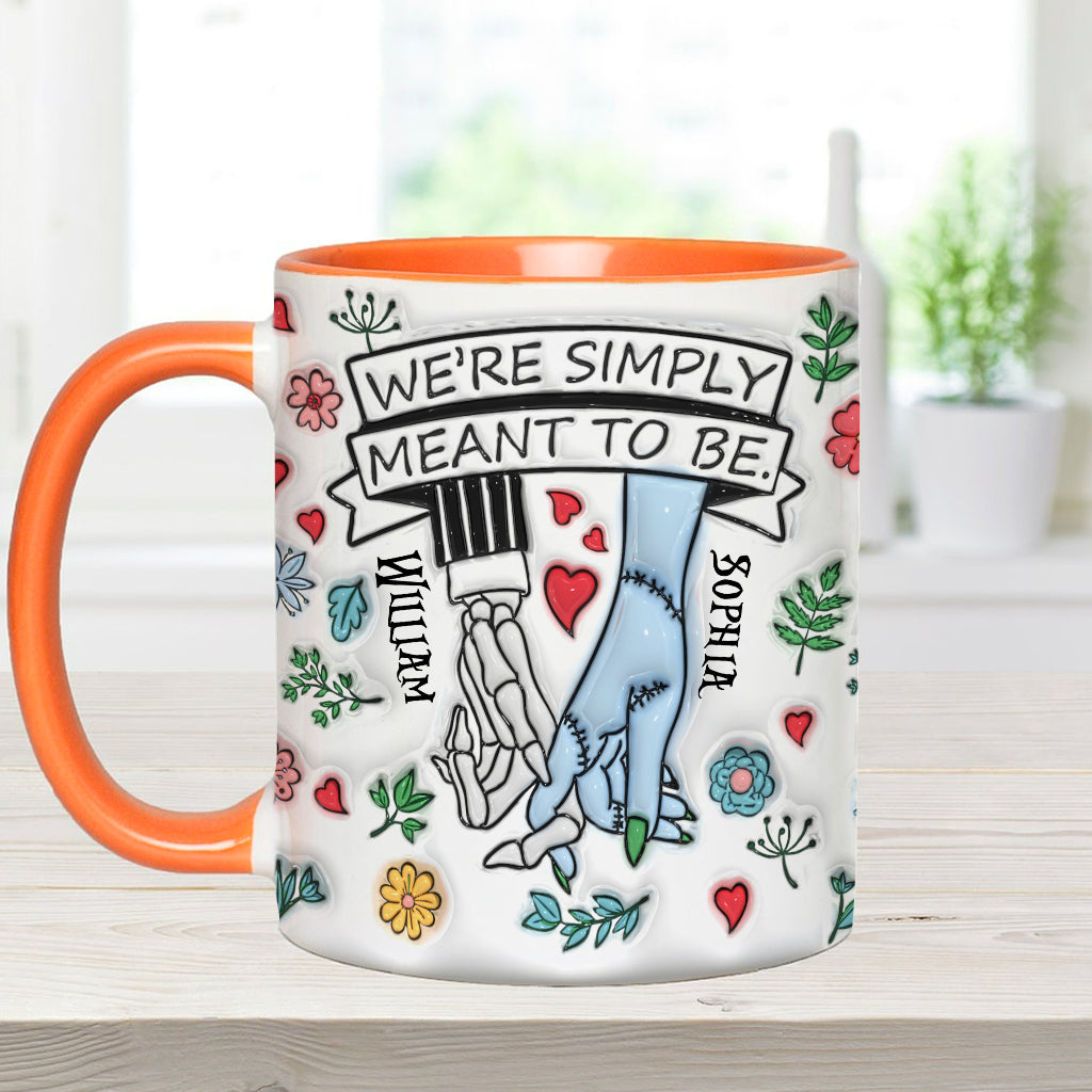Personalized Accent Mug Customized Couple Gift Meant to Be