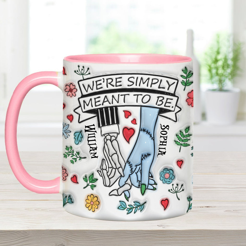 Personalized Accent Mug Customized Couple Gift Meant to Be