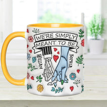Load image into Gallery viewer, Personalized Accent Mug Customized Couple Gift Meant to Be
