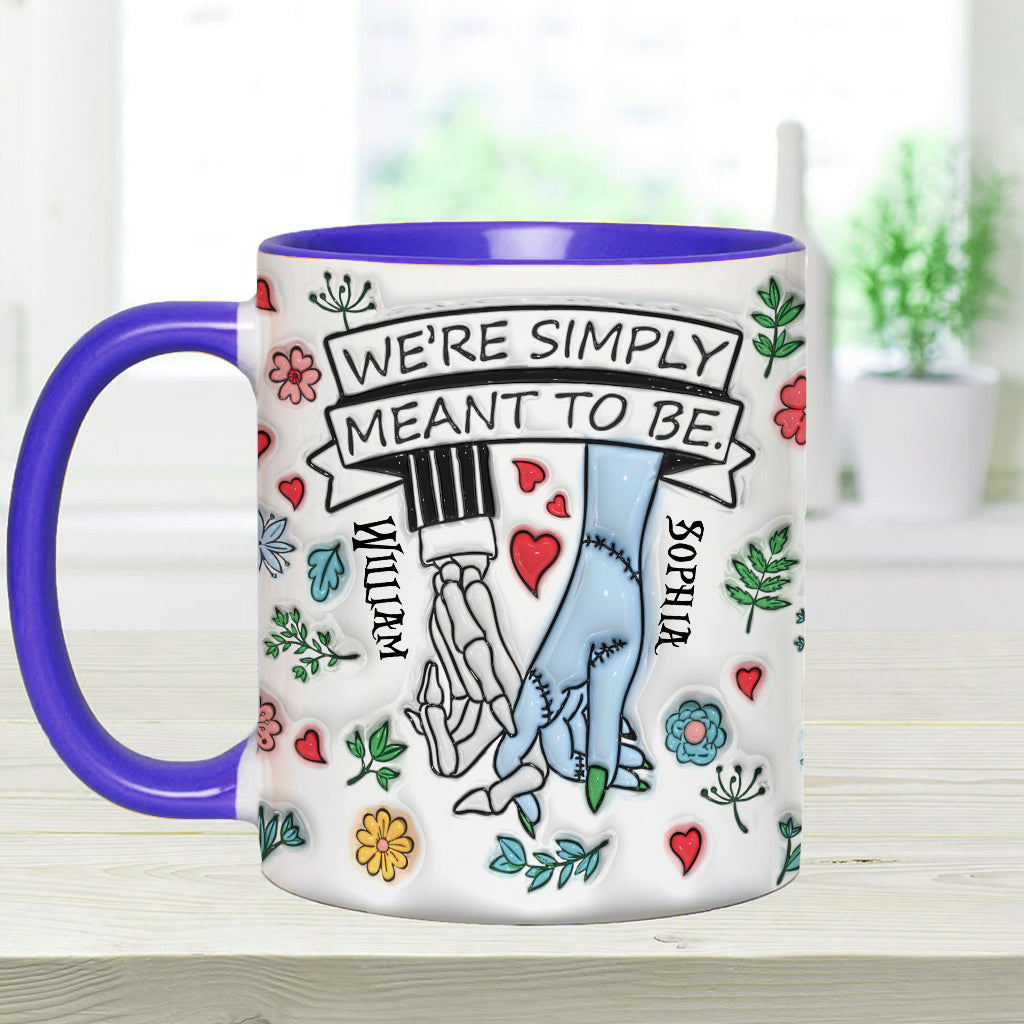 Personalized Accent Mug Customized Couple Gift Meant to Be