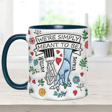 Load image into Gallery viewer, Personalized Accent Mug Customized Couple Gift Meant to Be
