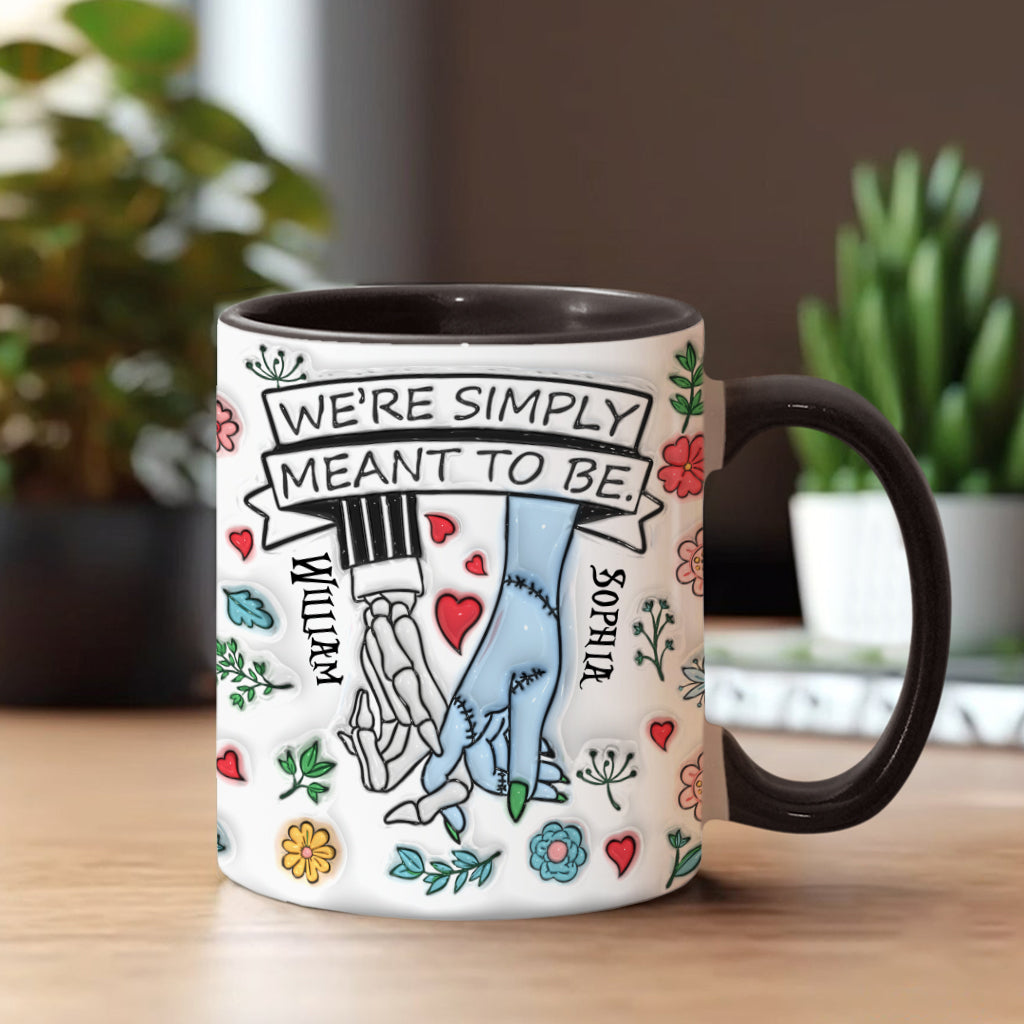 Personalized Accent Mug Customized Couple Gift Meant to Be