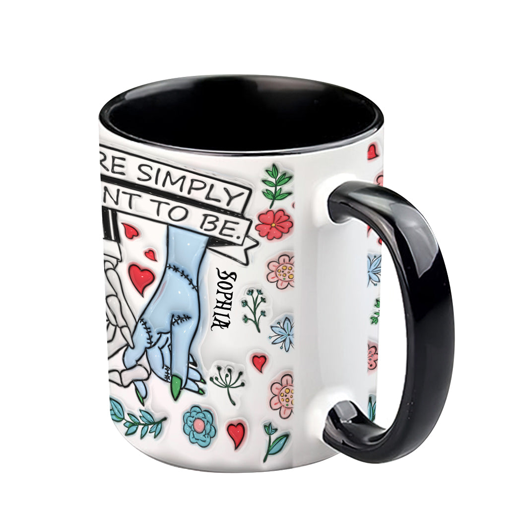 Personalized Accent Mug Customized Couple Gift Meant to Be