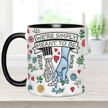 Load image into Gallery viewer, Personalized Accent Mug Customized Couple Gift Meant to Be
