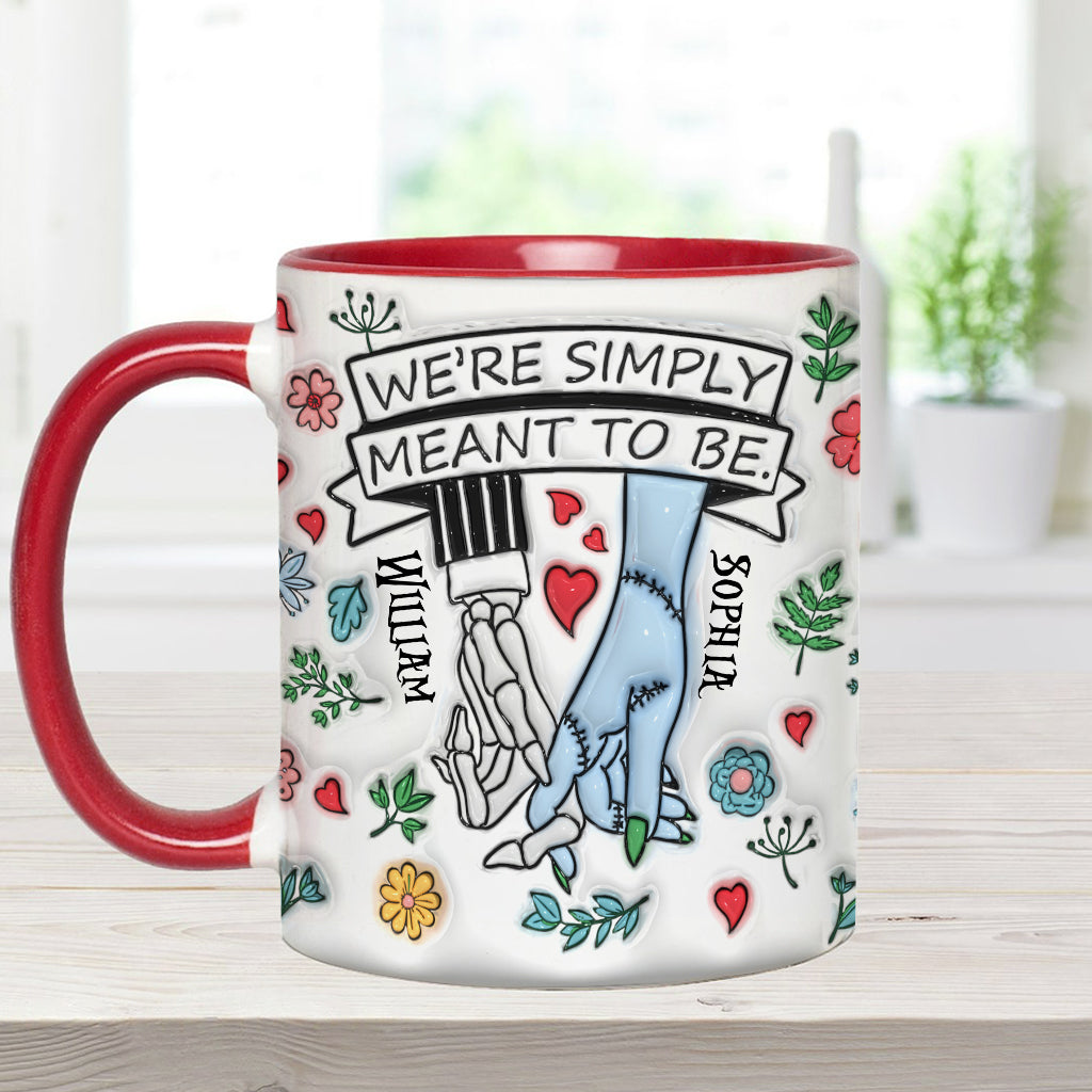 Personalized Accent Mug Customized Couple Gift Meant to Be