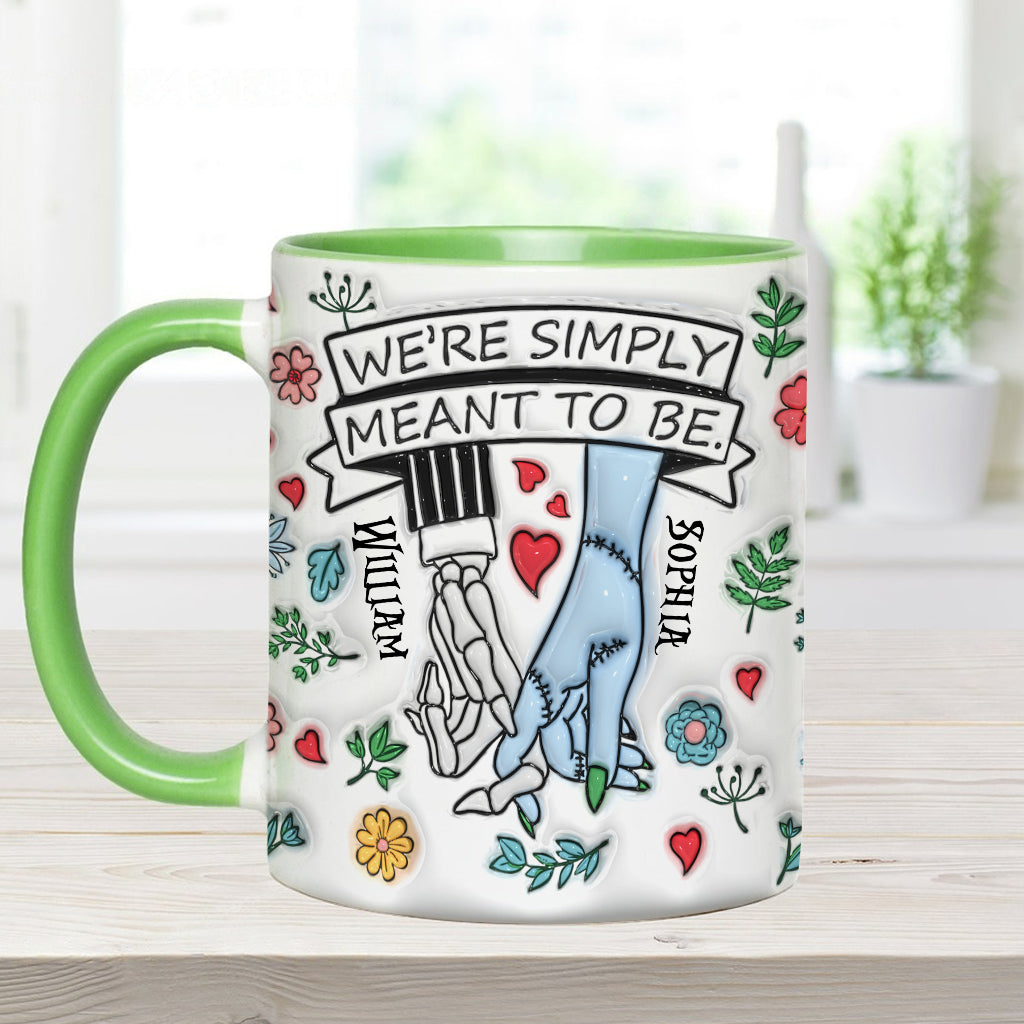 Personalized Accent Mug Customized Couple Gift Meant to Be