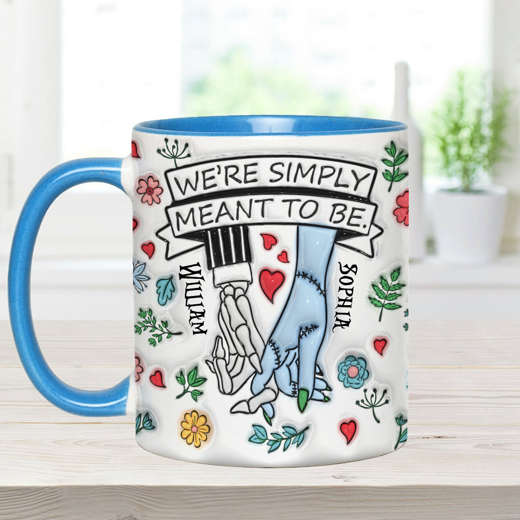Personalized Accent Mug Customized Couple Gift Meant to Be