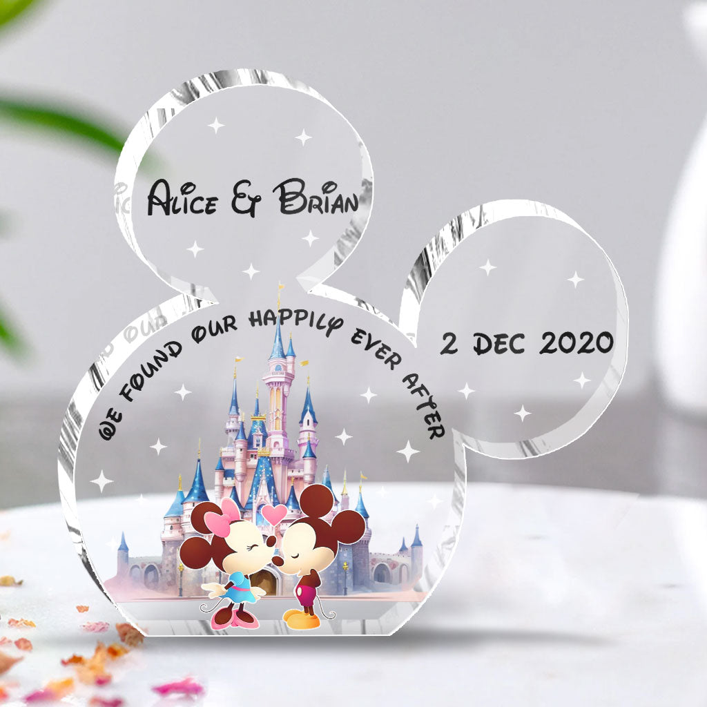 Personalized Mouse Shaped Acrylic Plaque Custom Name Gift