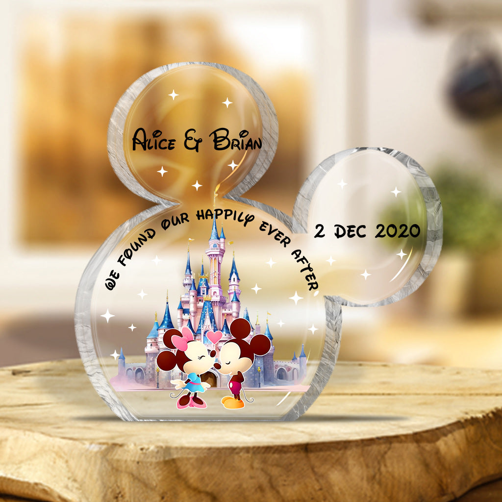 Personalized Mouse Shaped Acrylic Plaque Custom Name Gift
