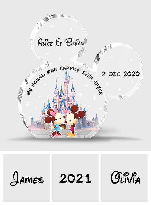 Personalized Mouse Shaped Acrylic Plaque Custom Name Gift