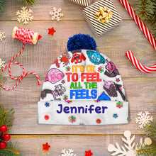 Load image into Gallery viewer, Personalized Beanie Hat Custom Name Gift for Kids &amp; Teens
