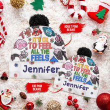 Load image into Gallery viewer, Personalized Beanie Hat Custom Name Gift for Kids &amp; Teens

