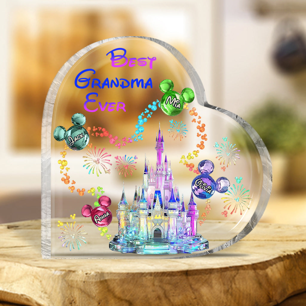 Personalized Acrylic Plaque Custom Shaped Best Grandma Gift
