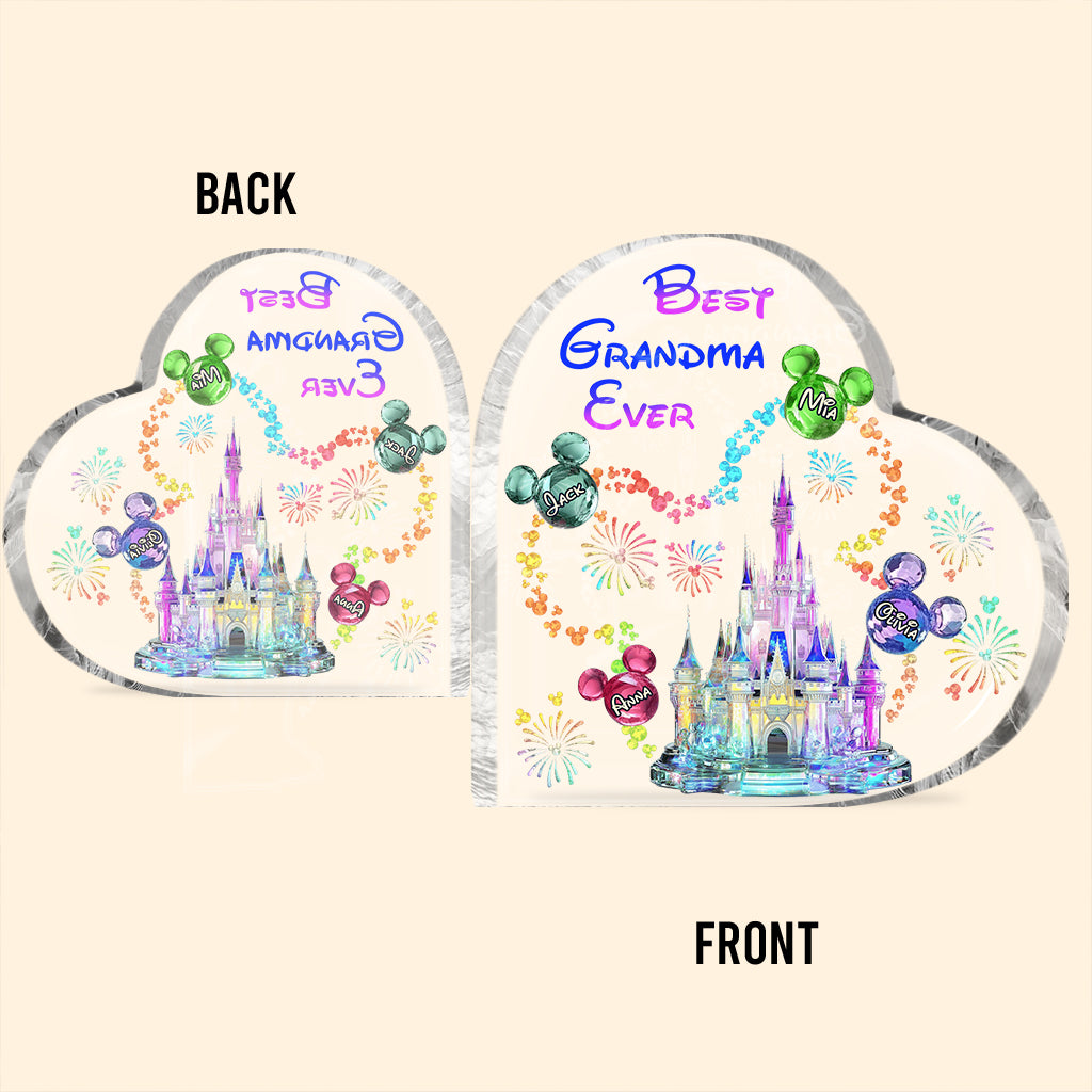 Personalized Acrylic Plaque Custom Shaped Best Grandma Gift