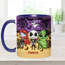 Load image into Gallery viewer, Personalized Nightmare Accent Mug Custom Name Gift for Halloween
