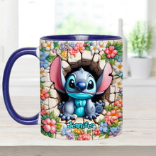 Load image into Gallery viewer, Personalized Ohana Accent Mug with Custom Name Gift Idea
