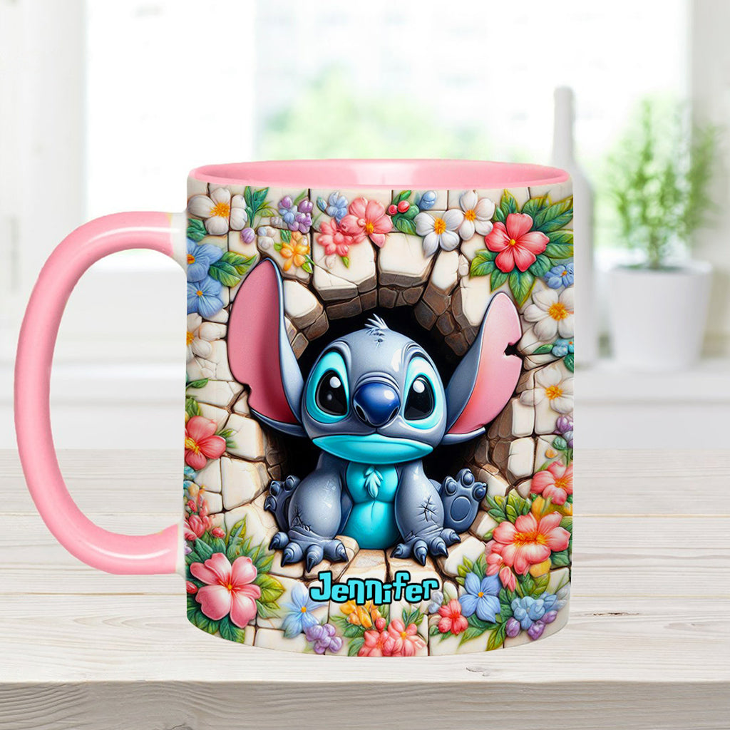 Personalized Ohana Accent Mug with Custom Name Gift Idea