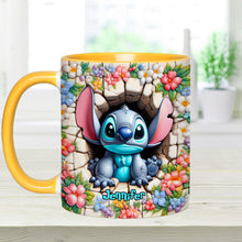 Load image into Gallery viewer, Personalized Ohana Accent Mug with Custom Name Gift Idea
