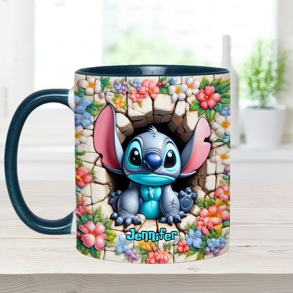 Personalized Ohana Accent Mug with Custom Name Gift Idea