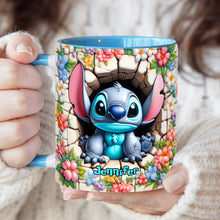 Load image into Gallery viewer, Personalized Ohana Accent Mug with Custom Name Gift Idea
