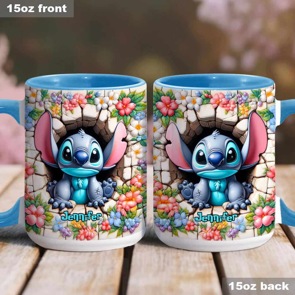 Personalized Ohana Accent Mug with Custom Name Gift Idea