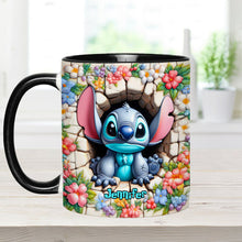 Load image into Gallery viewer, Personalized Ohana Accent Mug with Custom Name Gift Idea
