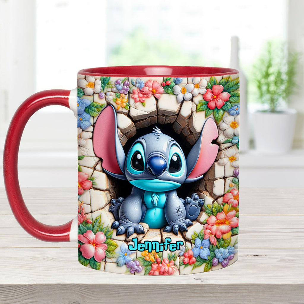 Personalized Ohana Accent Mug with Custom Name Gift Idea