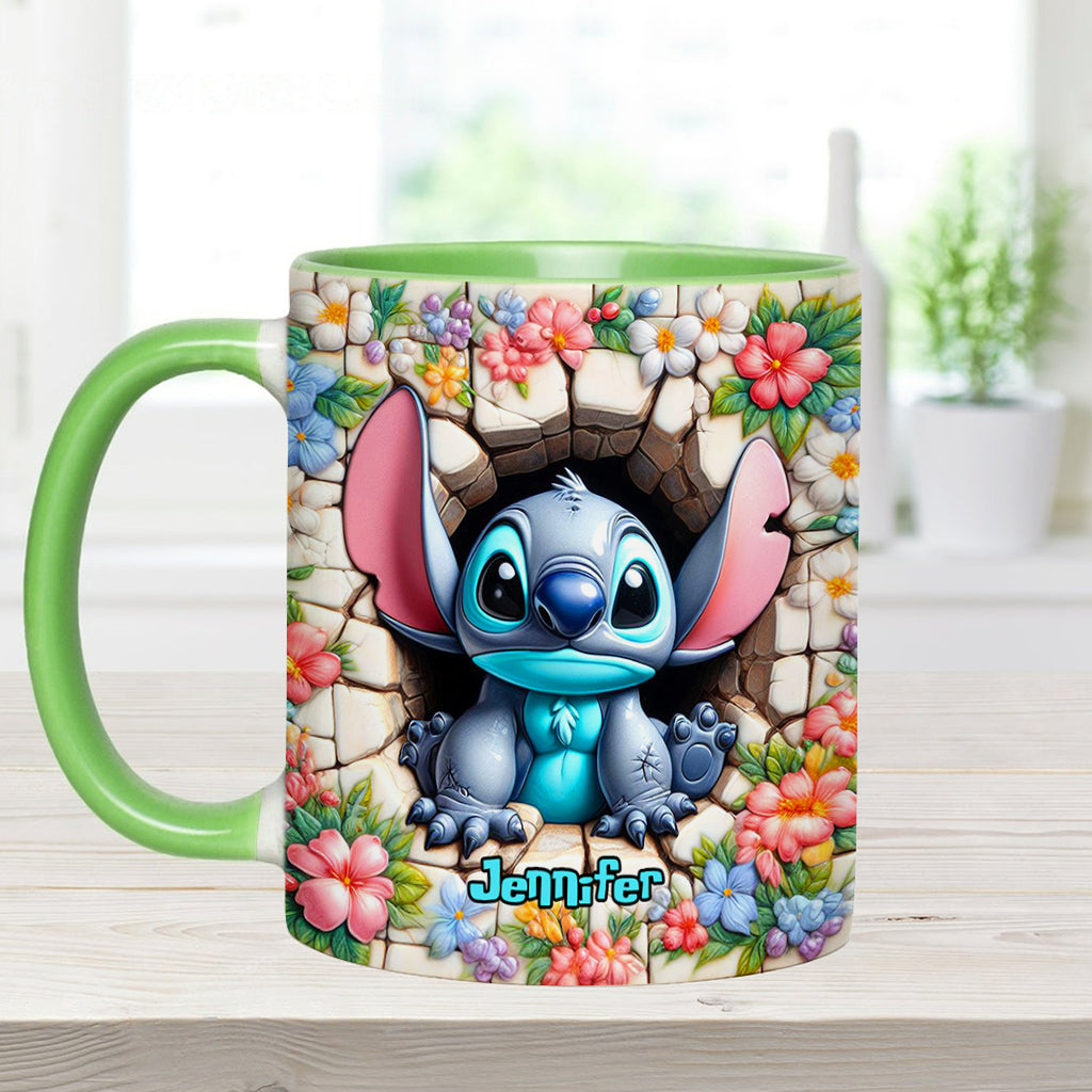 Personalized Ohana Accent Mug with Custom Name Gift Idea