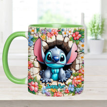Load image into Gallery viewer, Personalized Ohana Accent Mug with Custom Name Gift Idea
