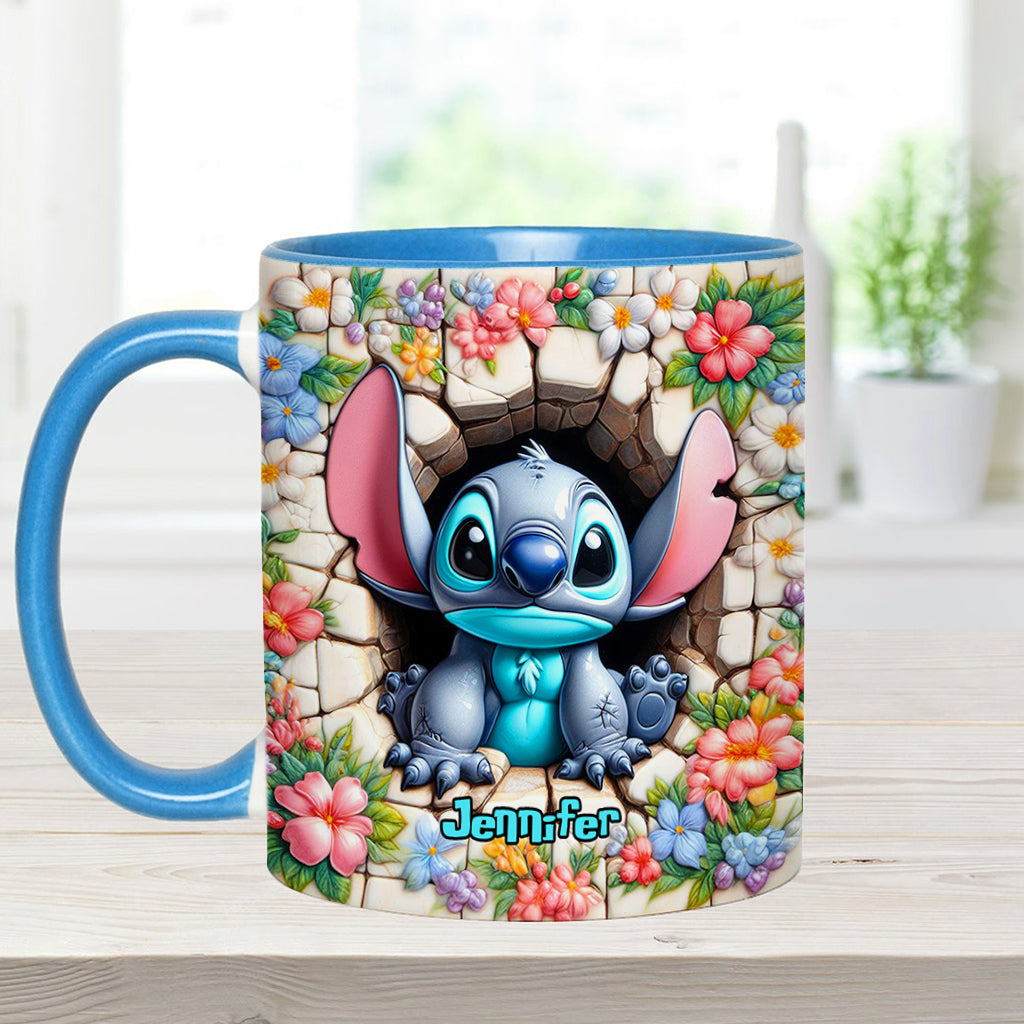 Personalized Ohana Accent Mug with Custom Name Gift Idea