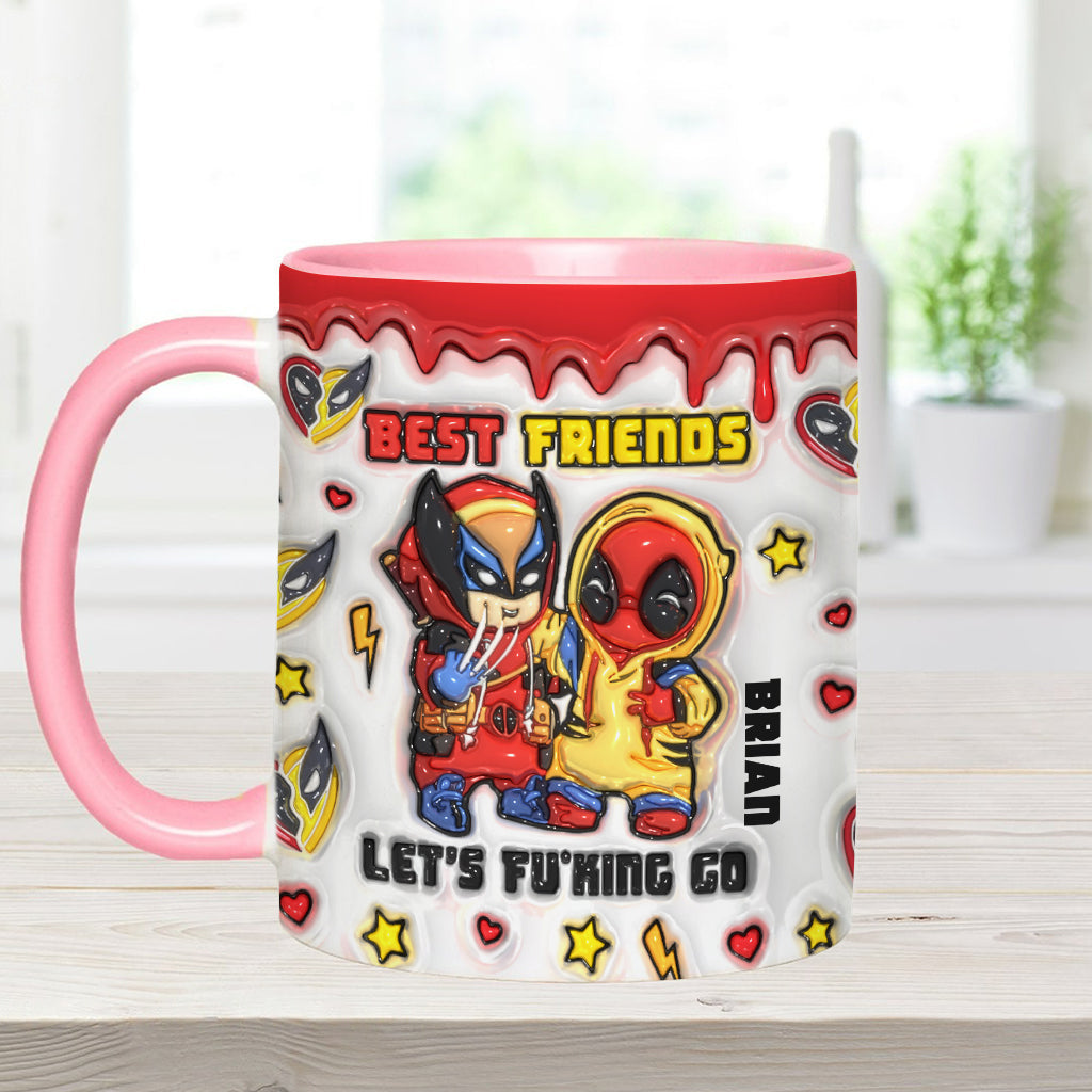 Personalized Accent Mug Best Friends Custom Name Gift