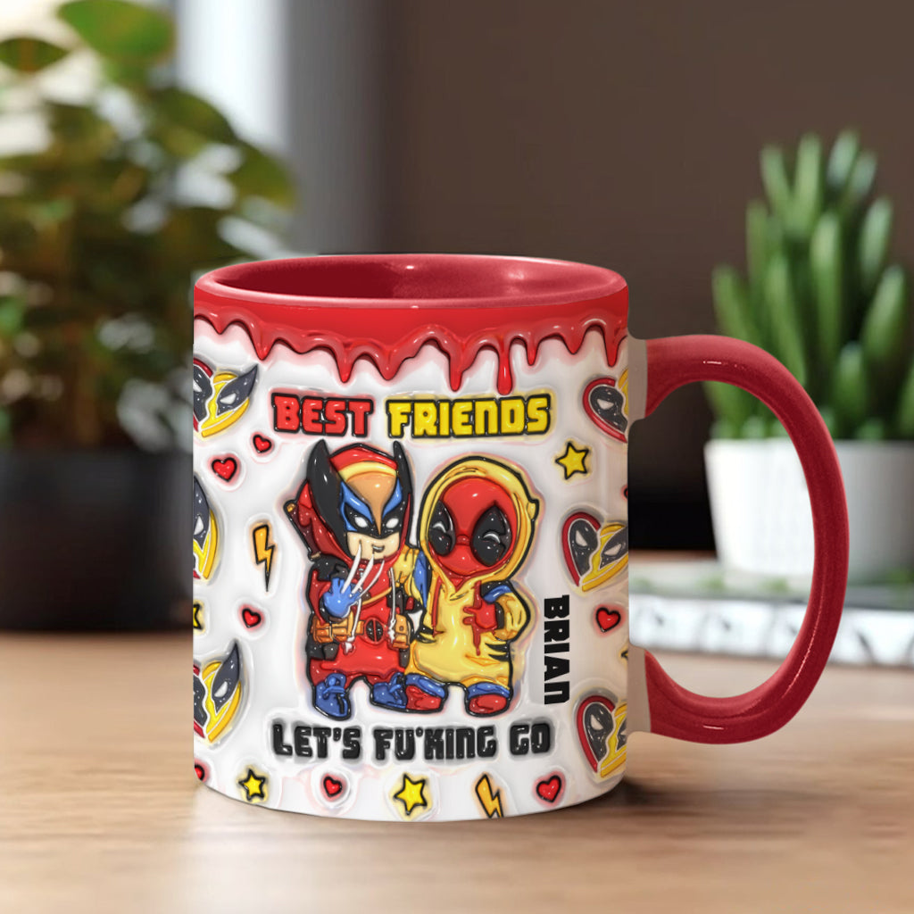 Personalized Accent Mug Best Friends Custom Name Gift