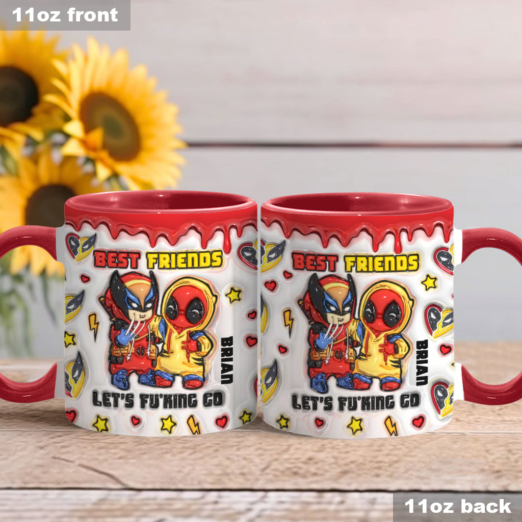 Personalized Accent Mug Best Friends Custom Name Gift