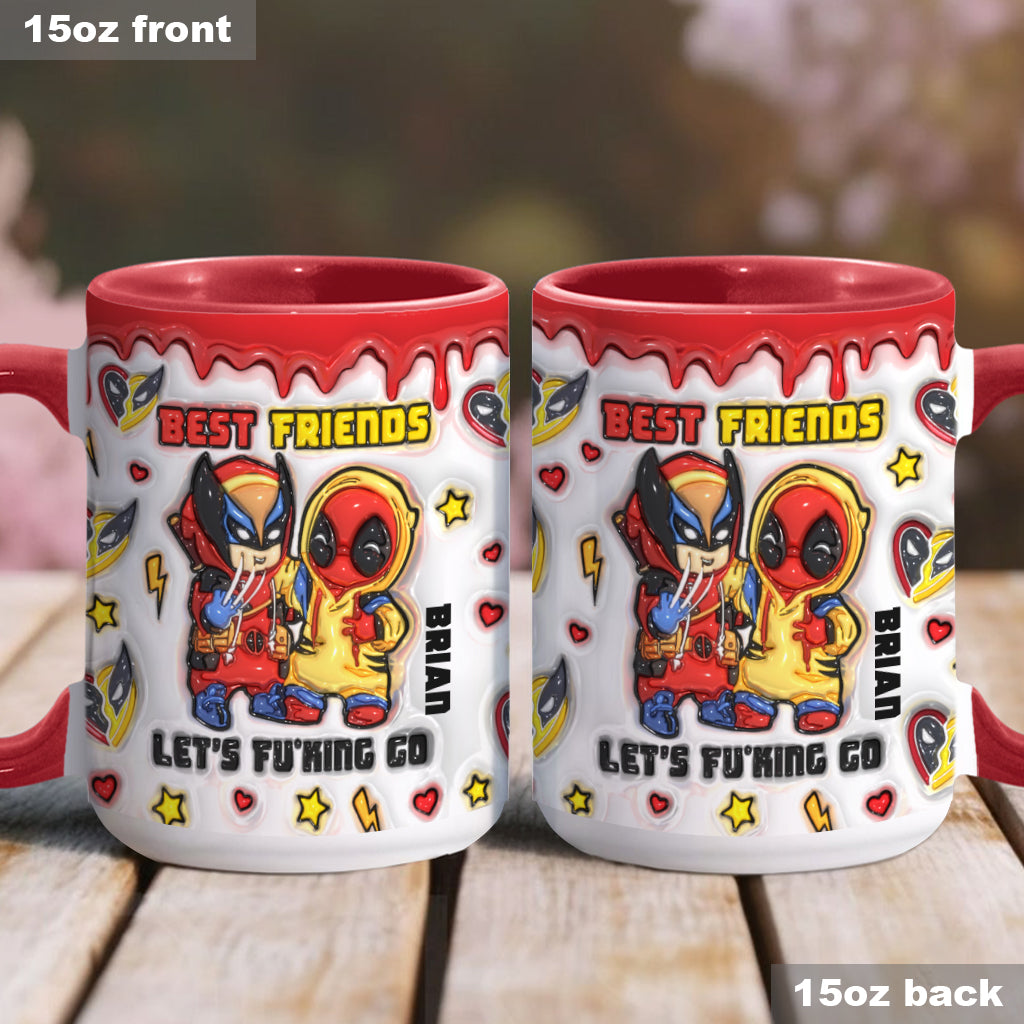 Personalized Accent Mug Best Friends Custom Name Gift